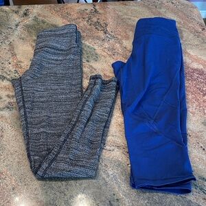 Gray and Blue Leggings Set bundle both size xs
